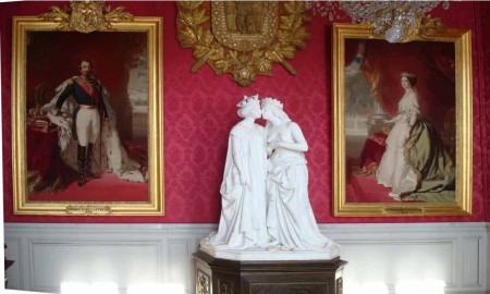 Portraits de Napoléon III et de son épouse