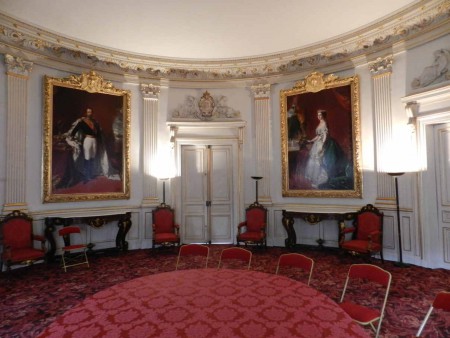 Portraits de Napoléon III et Eugénie