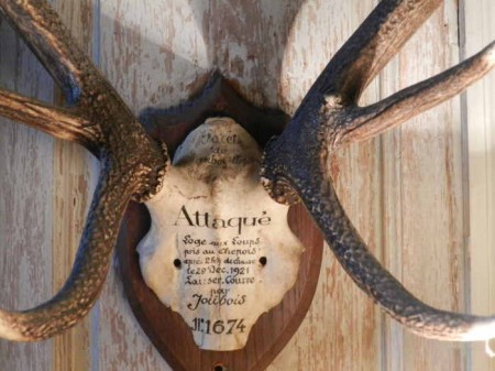 Chaque trophée est étiqueté et daté.