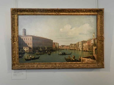 Canaletto : "Le Grand canal vu du pont du Rialto".